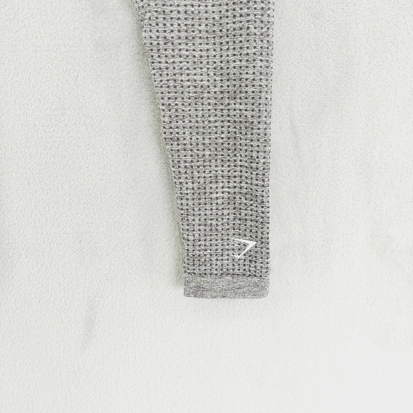 NEW Gymshark Gray Logo Stretch Flex High Waisted Activewear Leggings P4500 - Picture 6 of 9